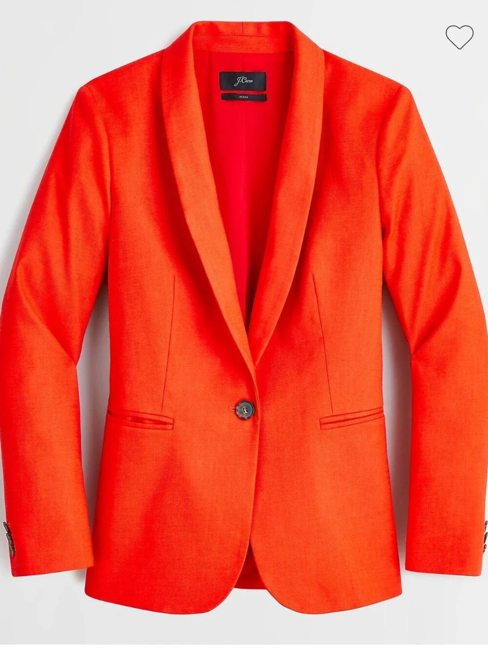 J.Crew Parker Stretch Linen Blazer Red Orange NWT Size 8